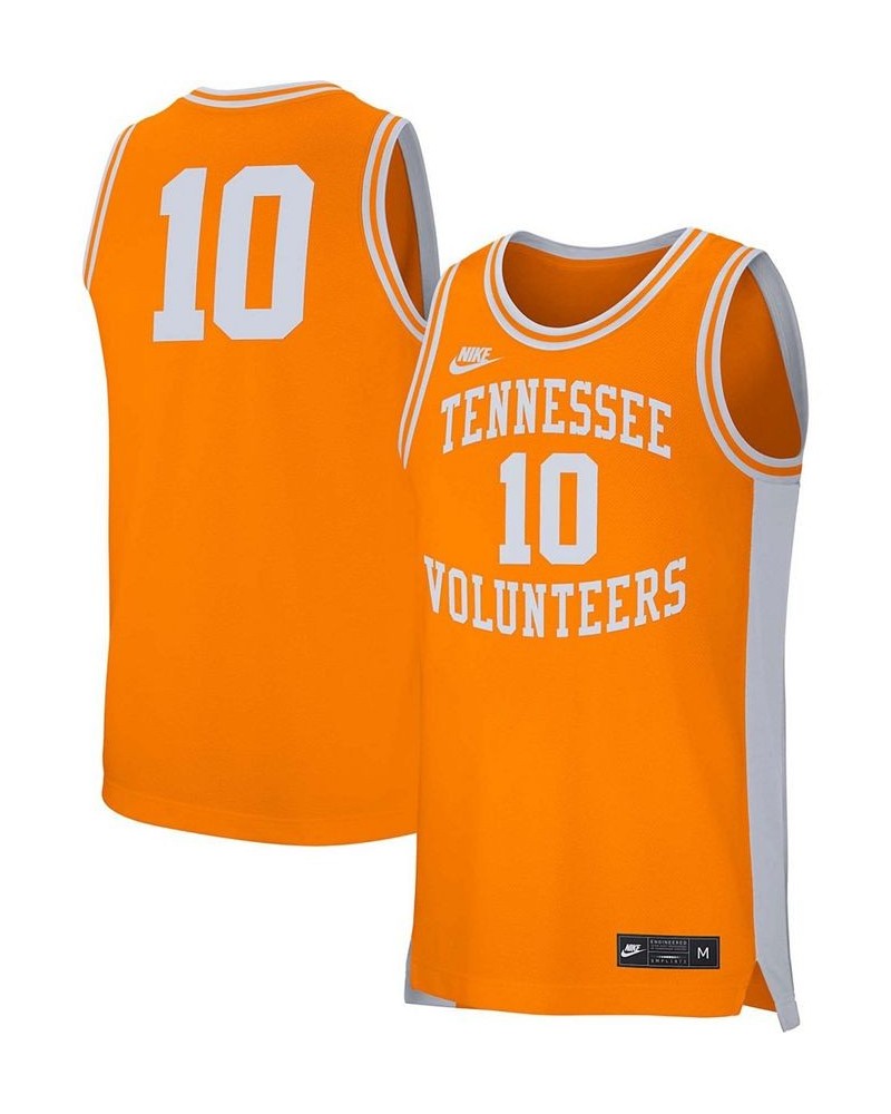 Men's 10 Tennessee Orange Tennessee Volunteers Retro Replica Basketball Jersey $48.59 Jersey