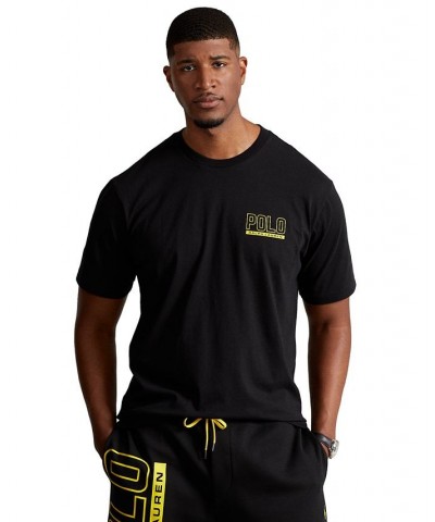 Men's Big & Tall Logo Jersey Crewneck T-Shirt Black $35.25 T-Shirts