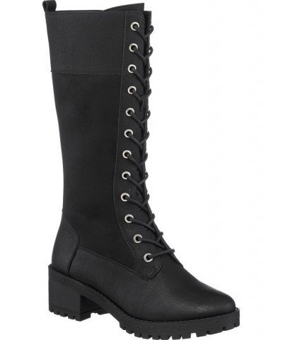 Women's Rook Combat Boots Black $40.30 Shoes