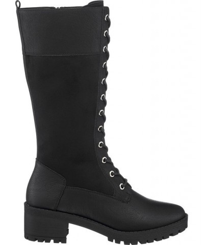 Women's Rook Combat Boots Black $40.30 Shoes