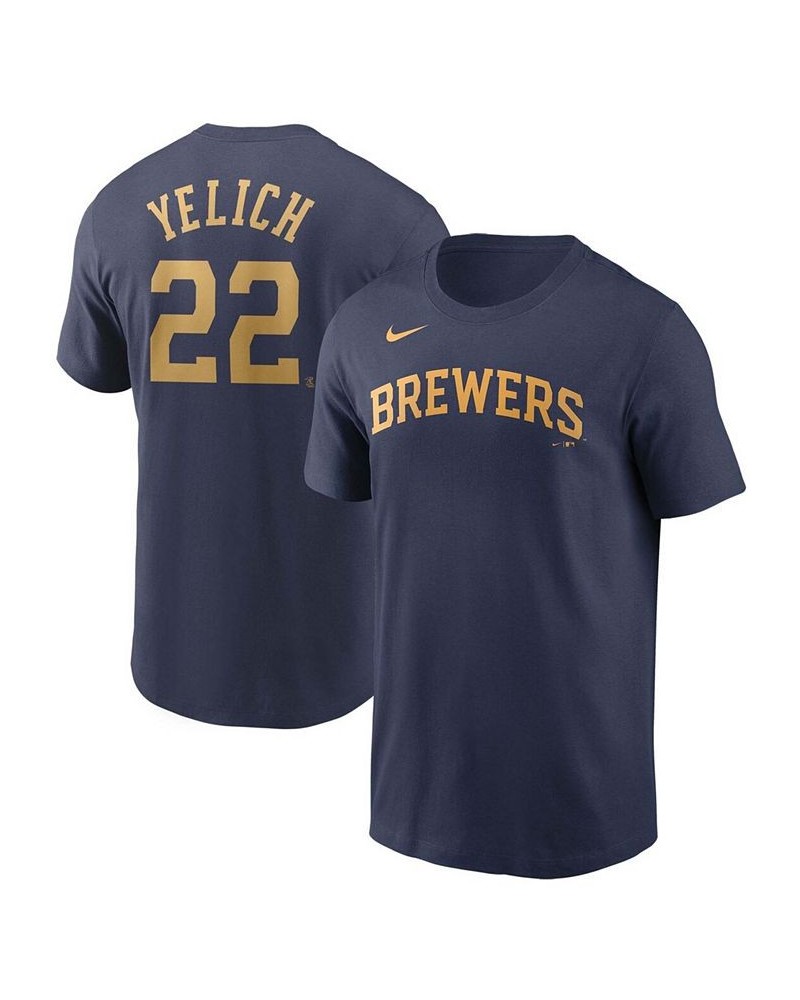 Men's Milwaukee Brewers Name & Number T-Shirt - Christian Yelich $22.00 T-Shirts