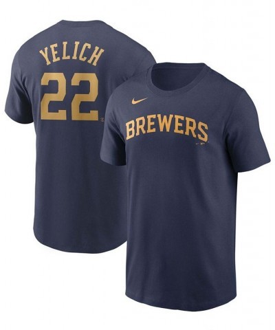 Men's Milwaukee Brewers Name & Number T-Shirt - Christian Yelich $22.00 T-Shirts