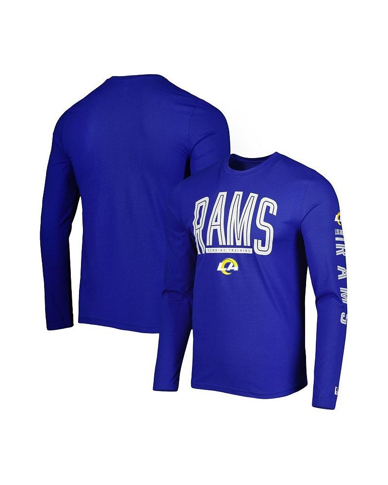 Men's Royal Los Angeles Rams Combine Authentic Home Stadium Long Sleeve T-shirt $23.39 T-Shirts