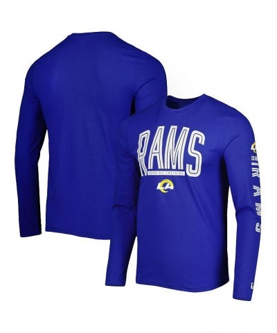 Men's Royal Los Angeles Rams Combine Authentic Home Stadium Long Sleeve T-shirt $23.39 T-Shirts