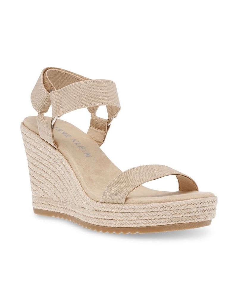 Women's Wit Wedge Sandal Tan/Beige $45.54 Shoes