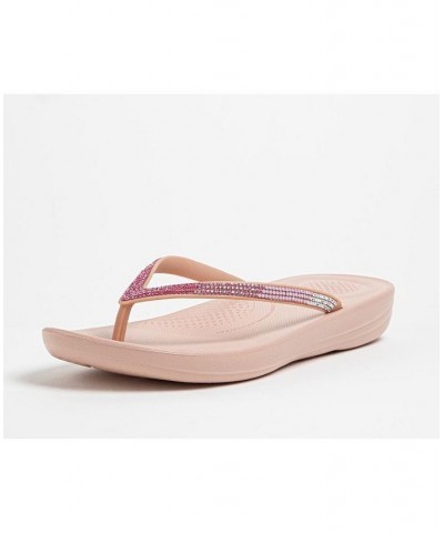 Women's Iqushion Ombre Sparkle Flip-Flops PD04 $30.25 Shoes