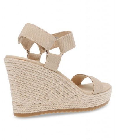 Women's Wit Wedge Sandal Tan/Beige $45.54 Shoes