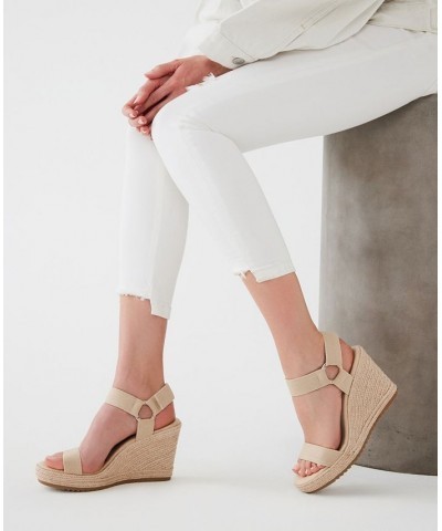 Women's Wit Wedge Sandal Tan/Beige $45.54 Shoes