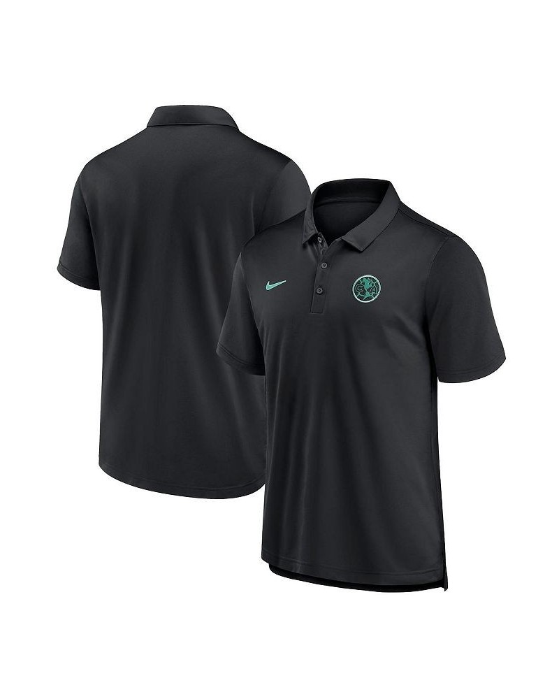 Men's Black Club America Slim 2.0 Polo $48.59 Polo Shirts