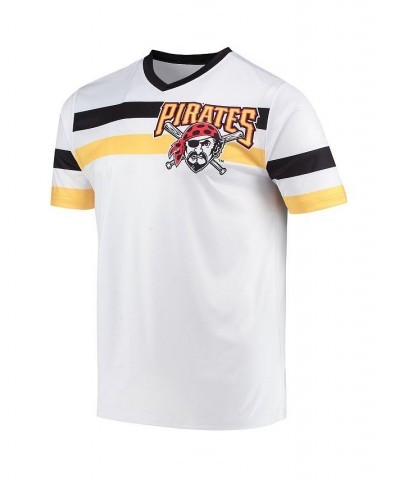 Men's White Pittsburgh Pirates Cooperstown Collection V-Neck Jersey $31.00 Jersey