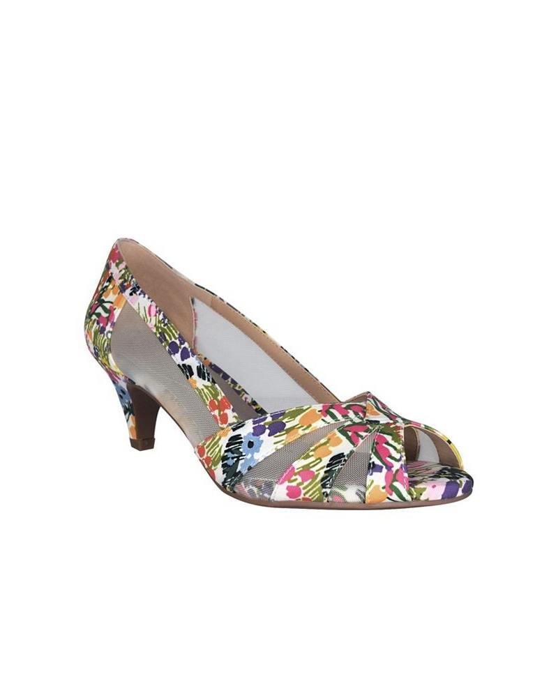 Women's Esumi Peep Toe Memory Foam Mesh Pump Multi $32.00 Shoes