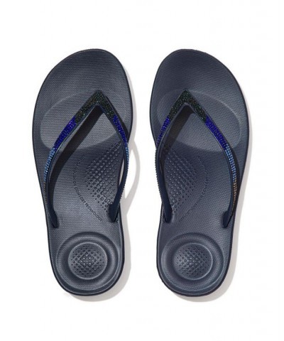 Women's Iqushion Ombre Sparkle Flip-Flops PD04 $30.25 Shoes