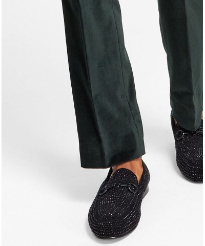 Men's Slim-Fit Velvet Dress Pants Green $19.20 Pants