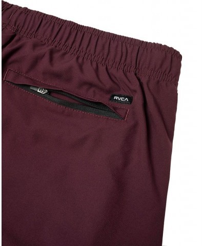 Men's Active Performance Yogger IV 17" Shorts with an Elastic Waistband Plum $27.72 Shorts