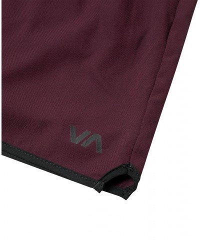 Men's Active Performance Yogger IV 17" Shorts with an Elastic Waistband Plum $27.72 Shorts