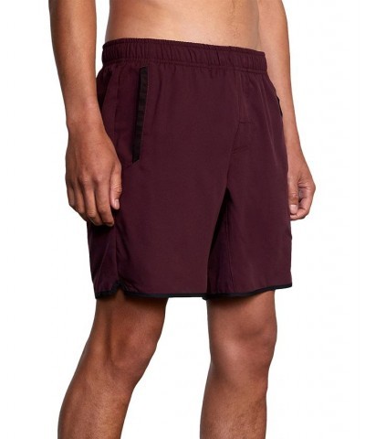 Men's Active Performance Yogger IV 17" Shorts with an Elastic Waistband Plum $27.72 Shorts