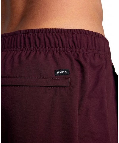 Men's Active Performance Yogger IV 17" Shorts with an Elastic Waistband Plum $27.72 Shorts