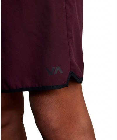 Men's Active Performance Yogger IV 17" Shorts with an Elastic Waistband Plum $27.72 Shorts