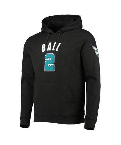 Men's LaMelo Ball Black Charlotte Hornets Team Player Pullover Hoodie $46.91 Sweatshirt