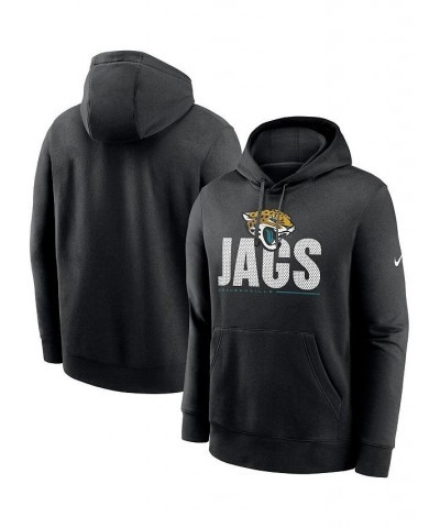 Men's Black Jacksonville Jaguars Team Impact Club Pullover Hoodie $40.79 Sweatshirt