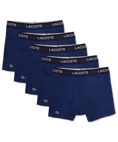 Men’s 5 Pack Cotton Boxer Brief Underwear Blue $31.97 Underwear