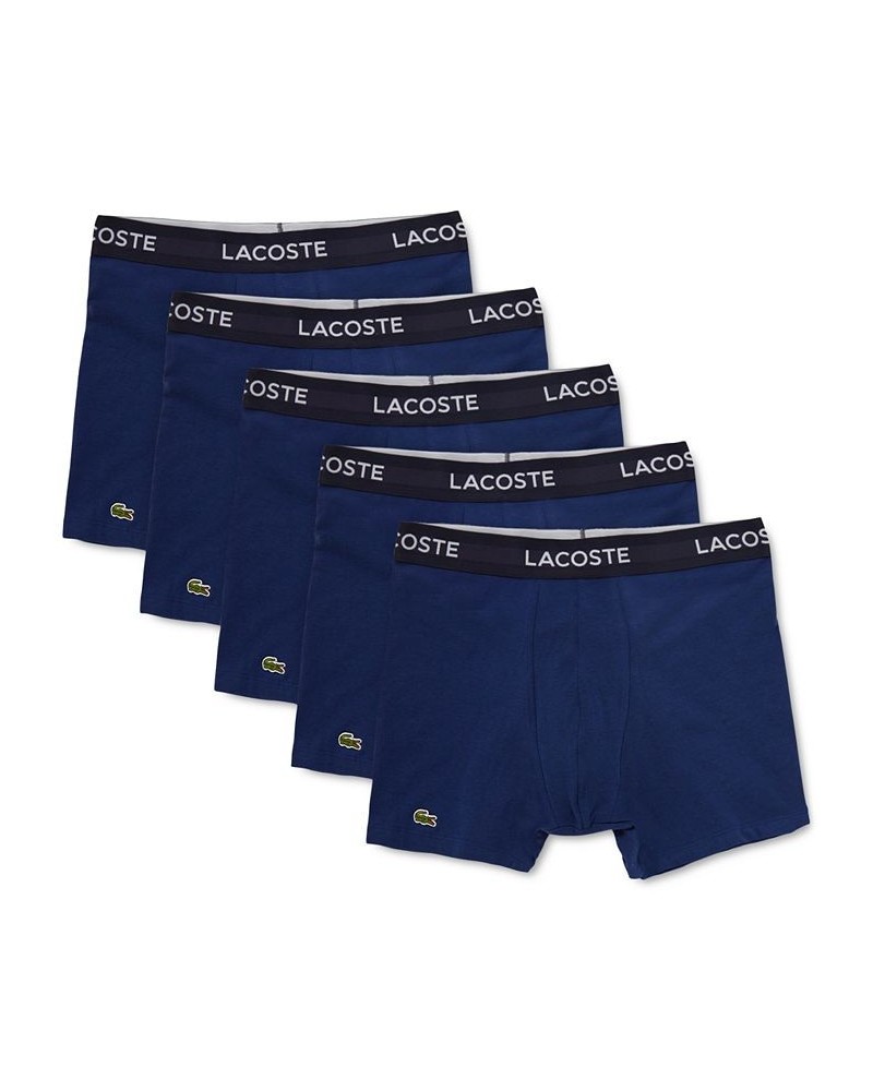 Men’s 5 Pack Cotton Boxer Brief Underwear Blue $31.97 Underwear