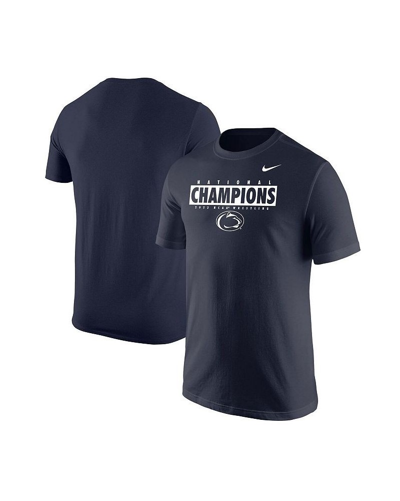 Men's Navy Penn State Nittany Lions 2023 NCAA Wrestling National Champions T-shirt $21.99 T-Shirts