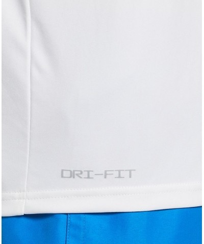 Men's Logo Swoosh Long-Sleeve Hydroguard Shirt White $29.58 Swimsuits