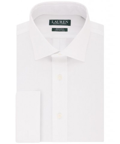 Men's Stretch Performance Dress Shirt White $19.89 Dress Shirts