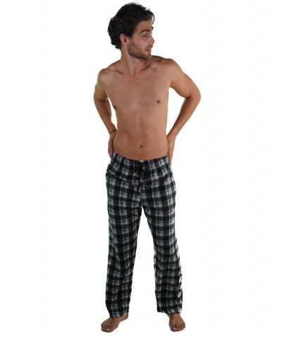 Minky Fleece Pant with Draw String Gray, Black Plaid $21.16 Pajama