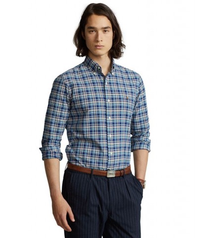 Men's Classic-Fit Plaid Oxford Shirt Multi $26.85 Shirts