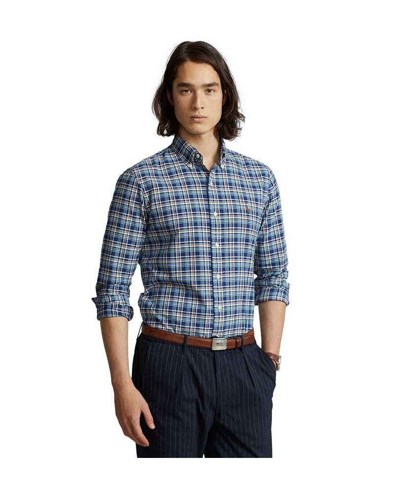 Men's Classic-Fit Plaid Oxford Shirt Multi $26.85 Shirts