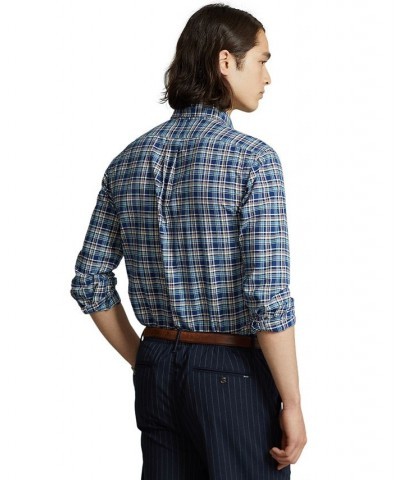 Men's Classic-Fit Plaid Oxford Shirt Multi $26.85 Shirts