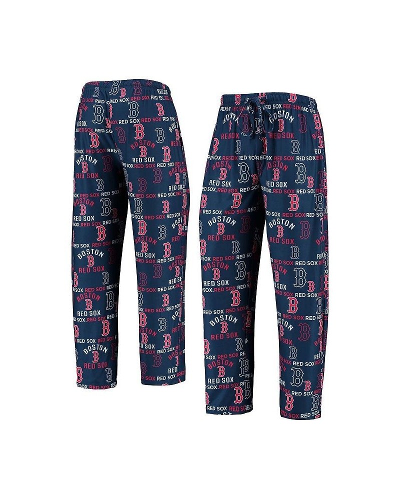 Men's Navy Boston Red Sox Flagship Allover Print Sleep Pants $21.60 Pajama