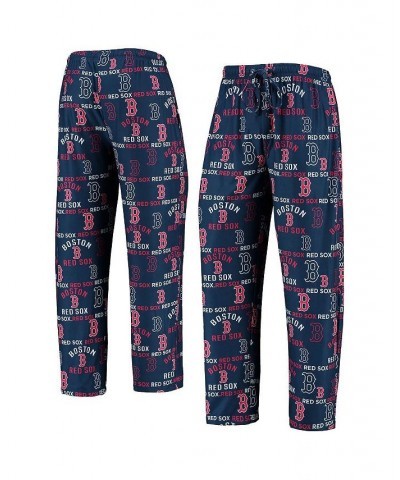 Men's Navy Boston Red Sox Flagship Allover Print Sleep Pants $21.60 Pajama