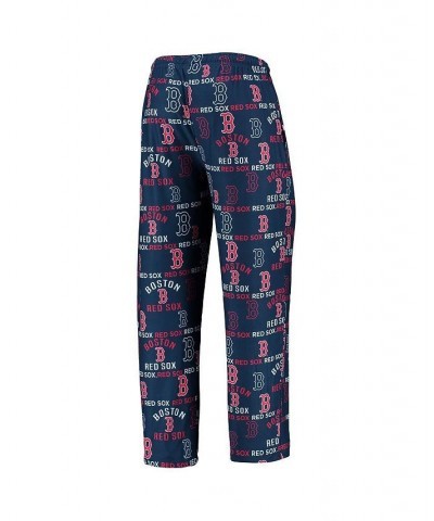 Men's Navy Boston Red Sox Flagship Allover Print Sleep Pants $21.60 Pajama