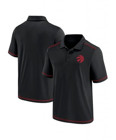 Men's Black Toronto Raptors Primary Logo Polo Shirt $28.55 Polo Shirts