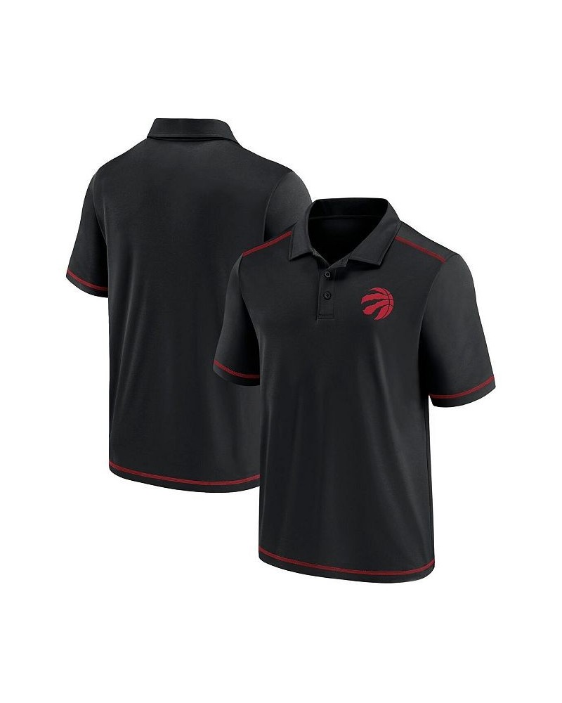 Men's Black Toronto Raptors Primary Logo Polo Shirt $28.55 Polo Shirts