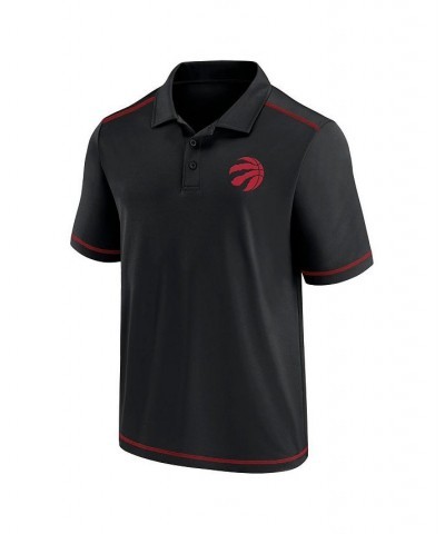 Men's Black Toronto Raptors Primary Logo Polo Shirt $28.55 Polo Shirts