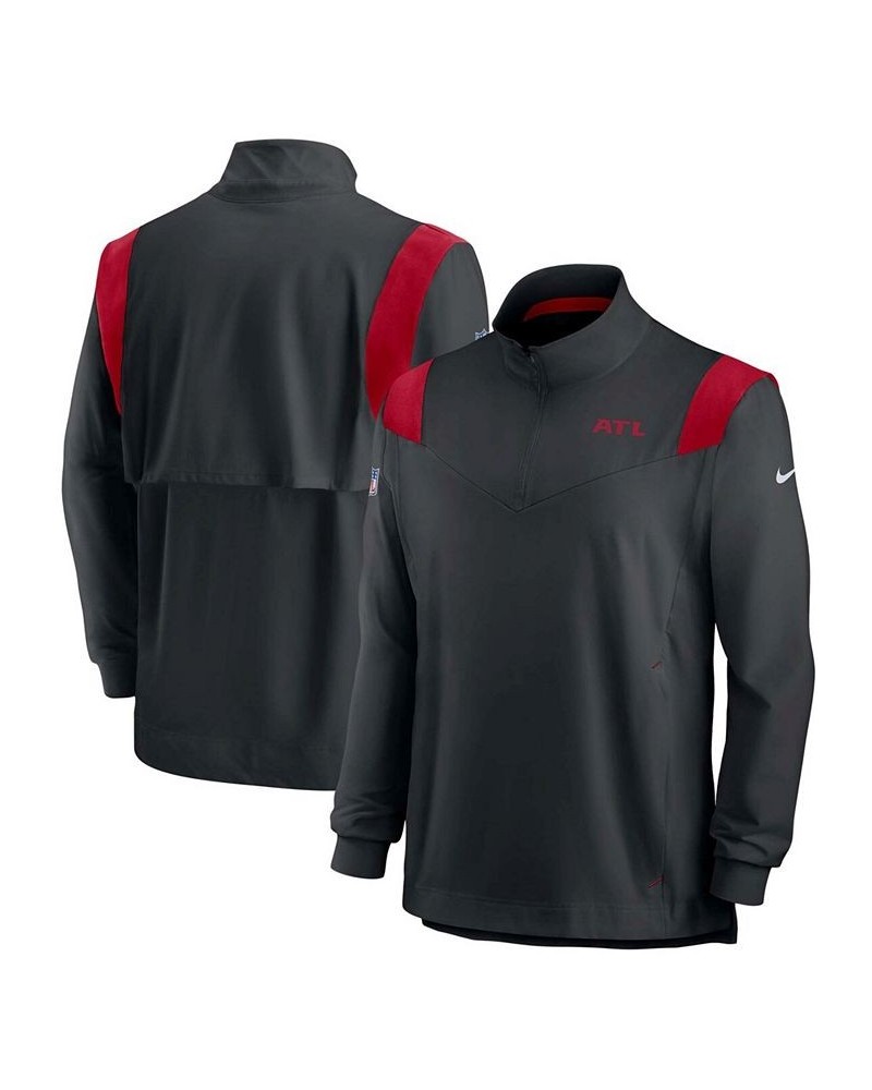 Men's Black Atlanta Falcons 2021 Sideline Coaches Repel Quarter-Zip Jacket $31.50 Jackets