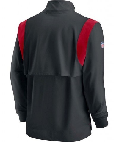 Men's Black Atlanta Falcons 2021 Sideline Coaches Repel Quarter-Zip Jacket $31.50 Jackets