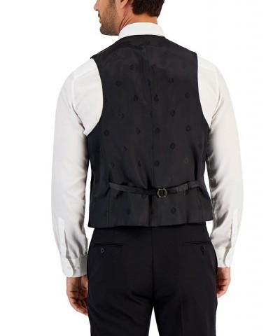 Men's Classic-Fit UltraFlex Stretch Black Solid Tuxedo Vest Black $31.80 Vests