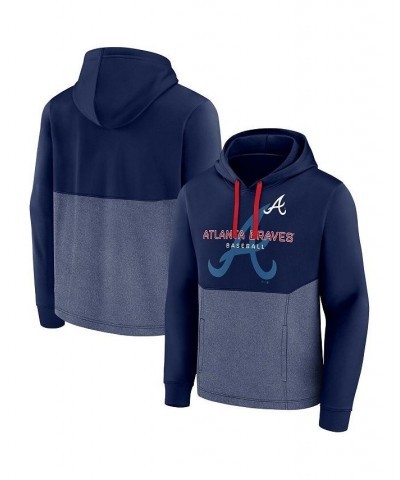 Men's Branded Navy Atlanta Braves Call the Shots Pullover Hoodie $34.40 Sweatshirt