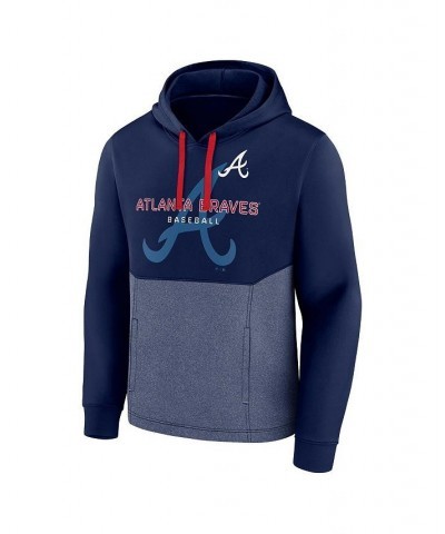 Men's Branded Navy Atlanta Braves Call the Shots Pullover Hoodie $34.40 Sweatshirt