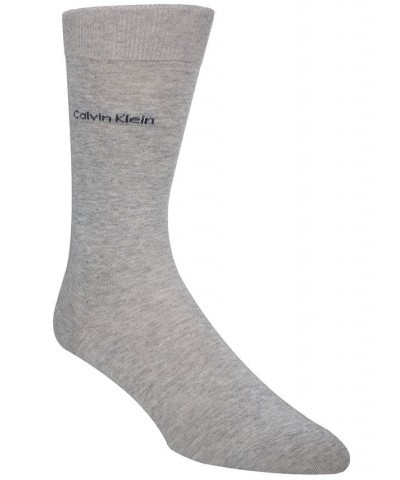 Men's Giza Cotton Flat Knit Crew Socks Multi $9.74 Socks