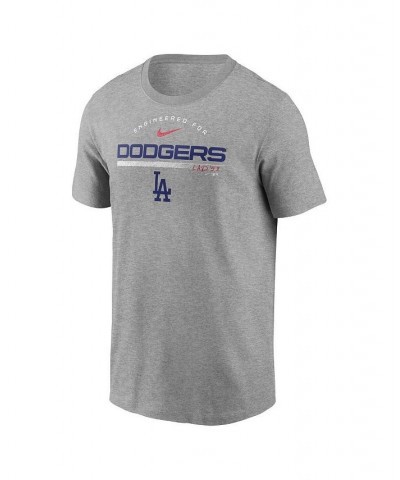 Men's Heather Gray Los Angeles Dodgers Team Engineered Performance T-shirt $29.49 T-Shirts